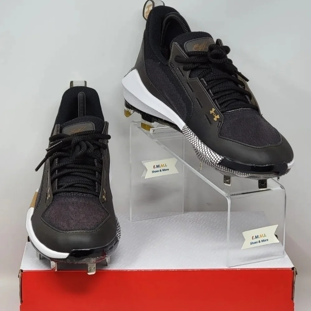 Under Armour Harper 6 Low ST Baseball Cleats Black 3024315-001 Mens Size 8.5 NEW